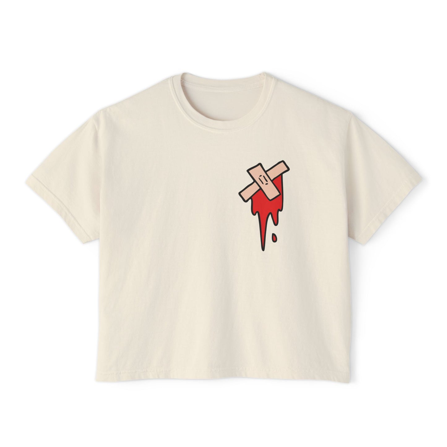 Slit My Throat Cropped Shirt