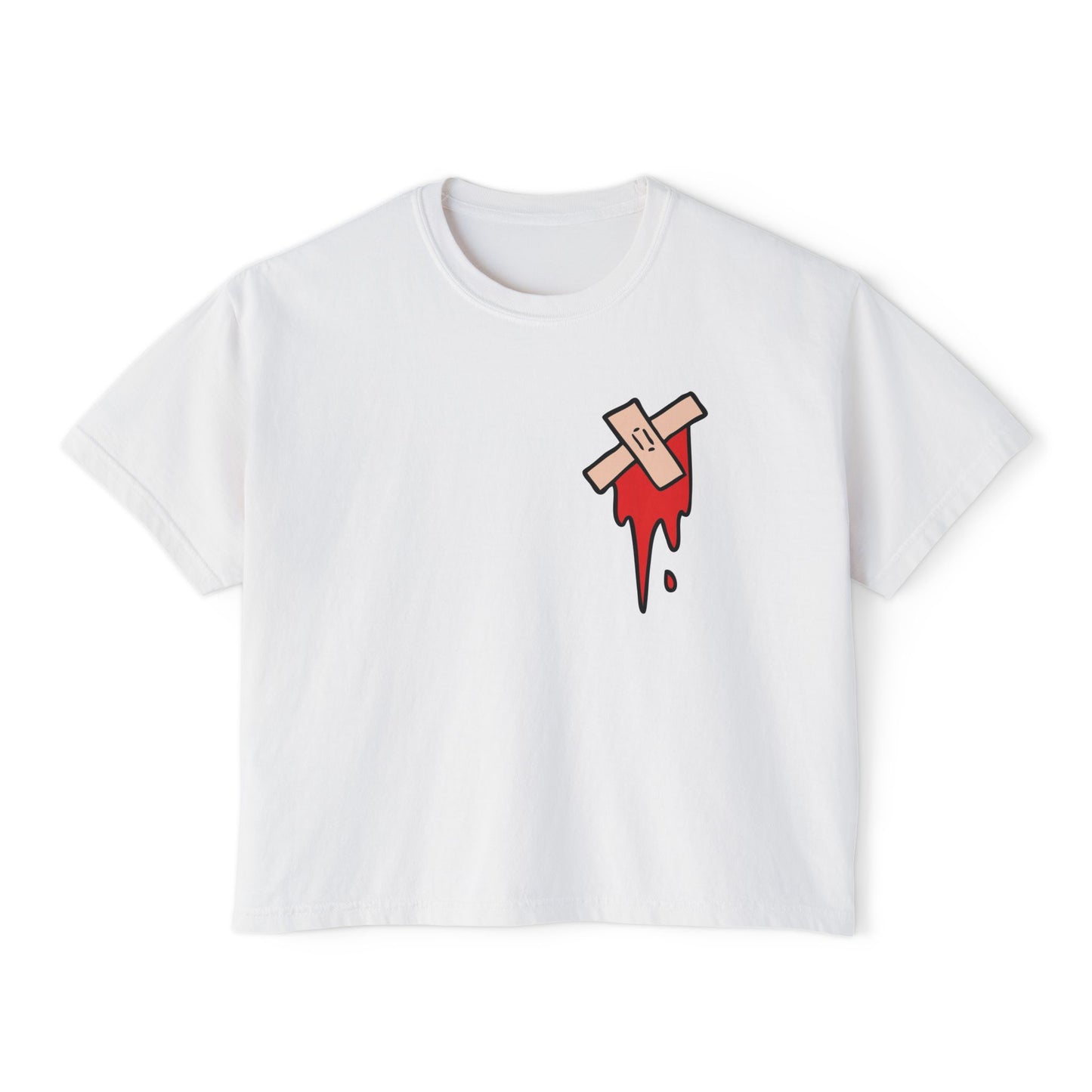 Slit My Throat Cropped Shirt