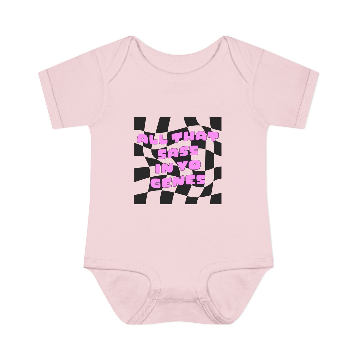 All That Sass In Yo Genes Baby Onesie