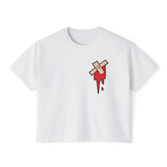 Slit My Throat Cropped Shirt