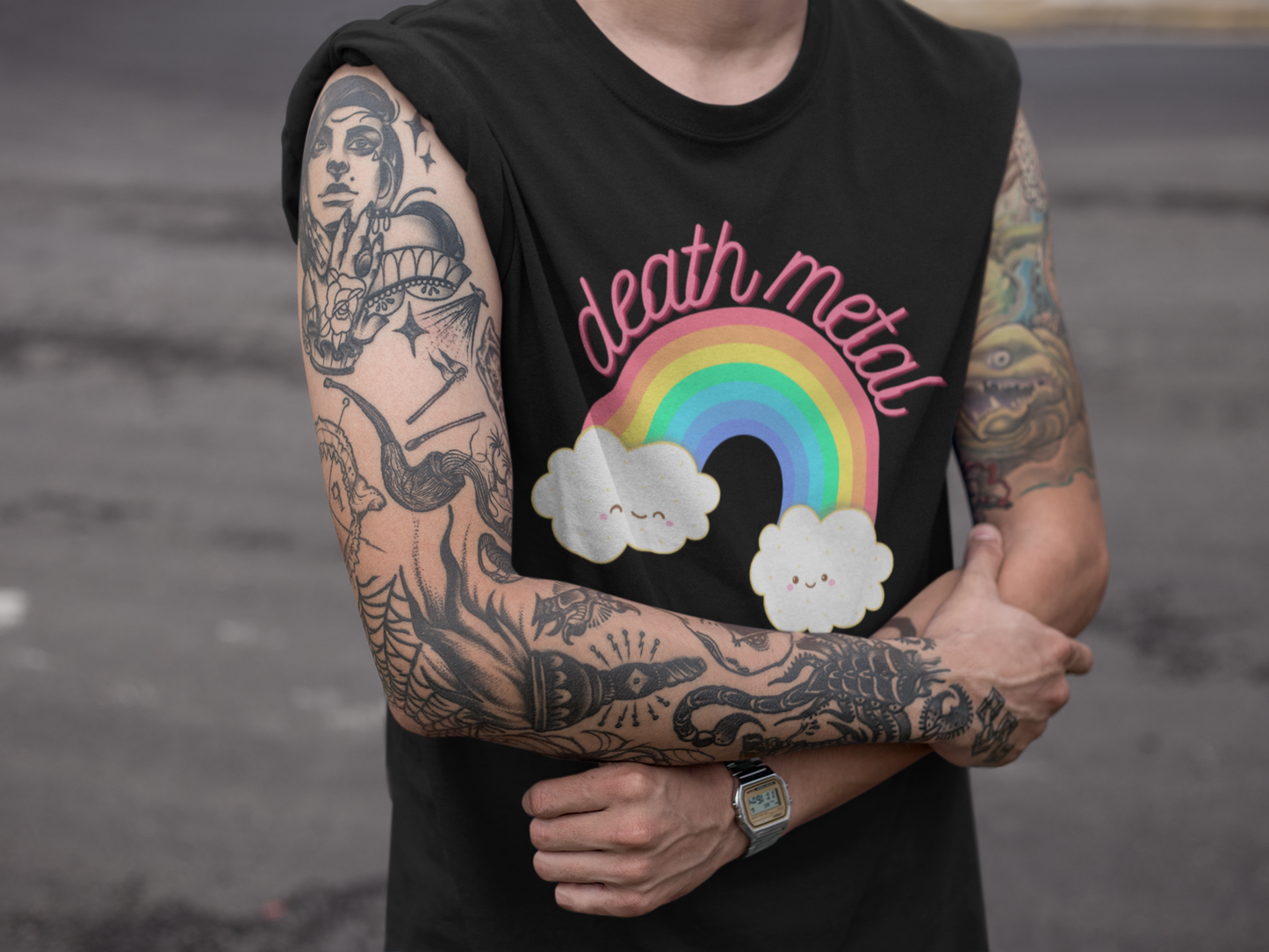 Death Metal Rainbow Tee